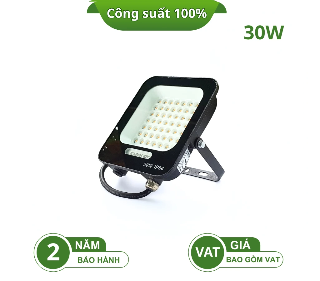 ĐÈN PHA LED TỔ ONG CHỐNG NƯỚC IP66 LED2-FL30W-T/V