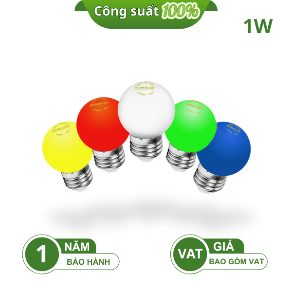 BÓNG ĐÈN TRANG TRÍ 1W KAWALED LED-B1W