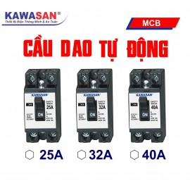 CB CÓC - TỰ NGẮT MẠCH AN TOÀN MCB-25A-32A-40A KAWASAN