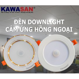 Đèn Cảm Ứng Hồng Ngoại Âm Trần DSB12W T/V