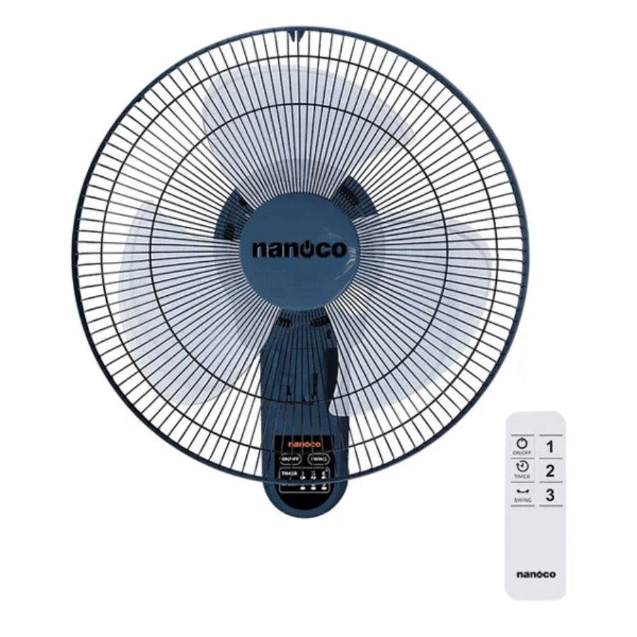 Quạt treo tường Nanoco NWF1612RC-BL Ø40cm 47W